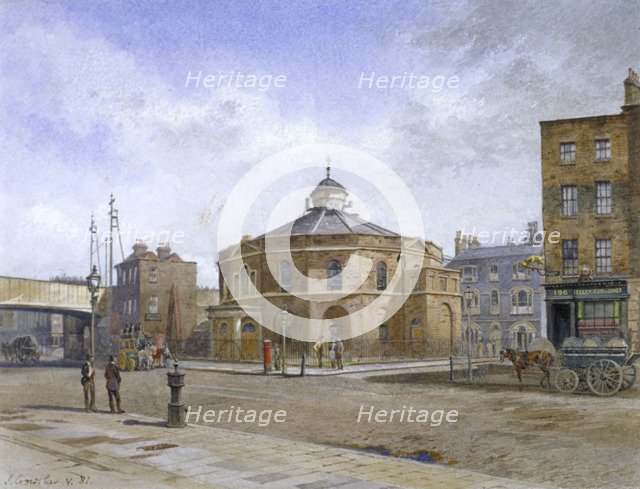 Surrey Chapel, no 196 Blackfriars Road, Southwark, London, 1881. Artist: John Crowther