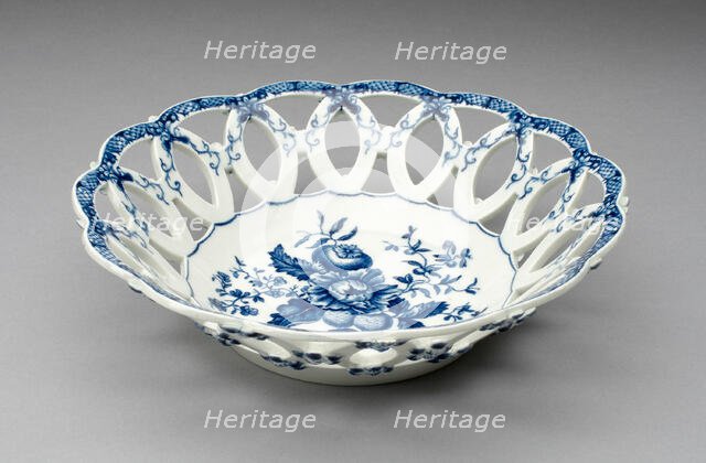 Basket, Worcester, c. 1770. Creator: Royal Worcester.