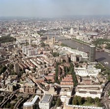 Aerial view of Westminster, London, 2002. Artist: EH/RCHME staff photographer