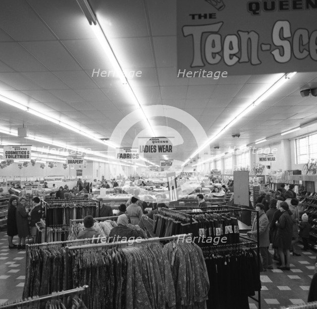 Women's clothes, ASDA Supermarket, Rotherham, South Yorkshire, 1969. Artist: Michael Walters