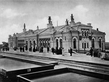 West-Siberian Railroad. The Passenger Terminal of Omsk Station (Front View), 1892-1896. Creator: Unknown.