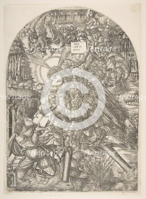 The Angel Gives Saint John the Book to Eat, from the Apocalypse.n.d. Creator: Jean Duvet.