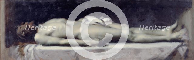 Christ au tombeau, c.1899. Creator: Jean Jacques Henner.