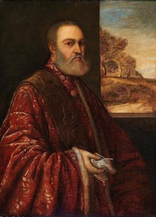 Portrait of Procurator Alessandro Contarini, ca. 1540-1545. Creator: Titian, (School)  .