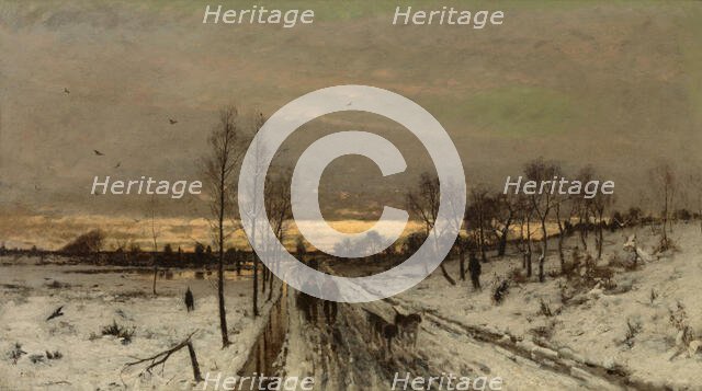 Winter Landscape, c1870-1890. Creator: Ludwig Munthe.
