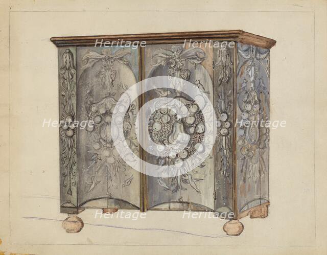 Cabinet, c. 1953. Creator: Isadore Goldberg.
