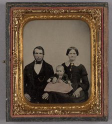 Portrait of an Unidentified Family, about 1860. Creator: Unknown.