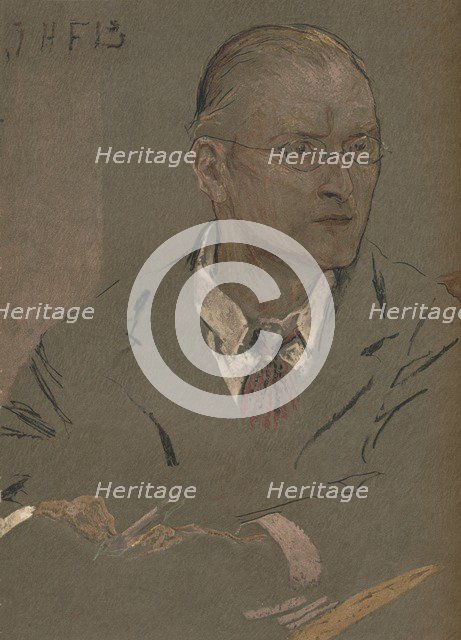 'Charles Francis Annesley Voysey`, 1901 (1901-1902). Artist: John Henry Frederick Bacon.