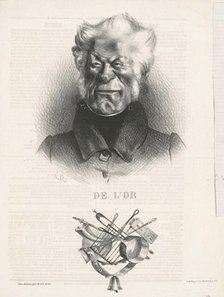De L'or (J. -Ant. -Adrien Delort), 19th century. Creator: Honore Daumier.