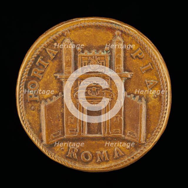The Porta Pia [reverse], 1561. Creator: Gian Federigo Bonzagna.
