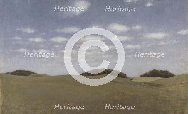 Landscape, From Lejre, 1905. Creator: Vilhelm Hammershoi.