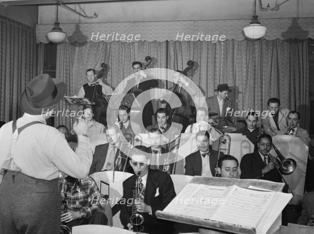 Portrait of Brick Fleagle, Dick Newman, Dick Romoff, Ralph Tressel, Gordon Heidrick, Herbie..., 1947 Creator: William Paul Gottlieb.