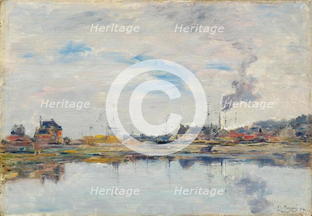 La retenue à Trouville, 1894. Creator: Boudin, Eugène-Louis (1824-1898).