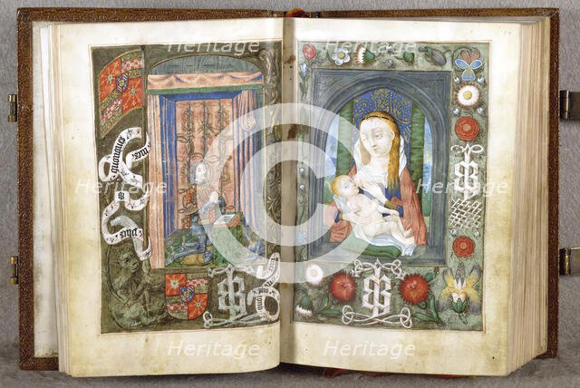 Donor, Virgin and Child, c1480-90. Creator: Unknown.