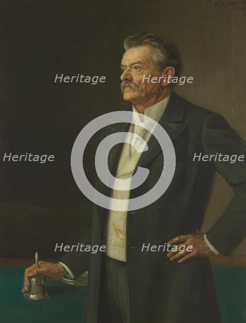 The Reichstag President Dr. Theodor Kathrein, 1902. Creator: Rudolf Konopa.