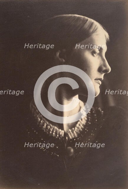 Mrs. Herbert Duckworth, 1867. Creator: Julia Margaret Cameron.