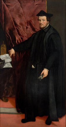 Portrait of Cardinal Cristoforo Madruzzo (1512-1578), 1552. Creator: Titian (1488-1576).