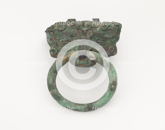 Mask and ring, Eastern Zhou to Han dynasty, 770 BCE-220 CE. Creator: Unknown.