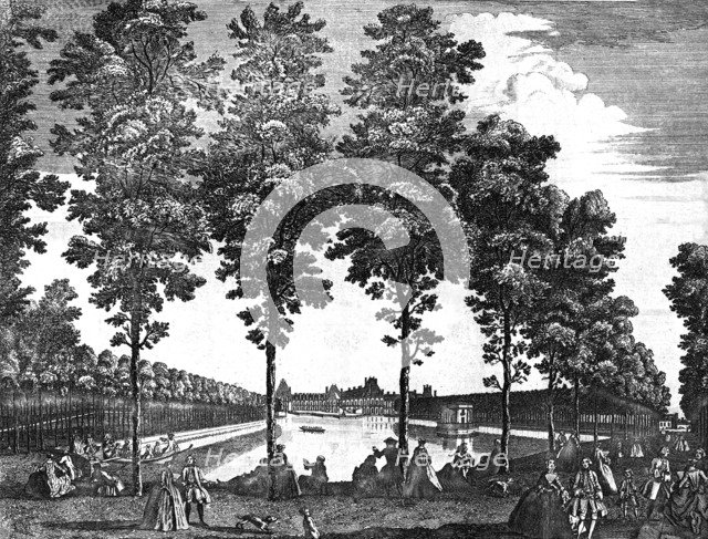 Royal Palace of Fontainebleau, France, 1750. Artist: Unknown.