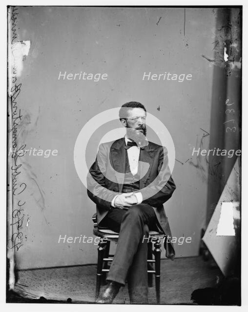 Prof. John Langston, Howard University, between 1860 and 1875. Creator: Unknown.
