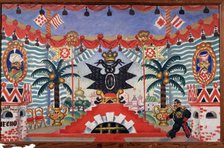 Stage design for the theatre play The flea by E. Zamyatin, 1925-1926. Artist: Kustodiev, Boris Michaylovich (1878-1927)