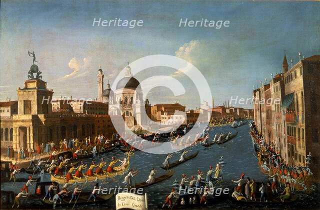 The women's regatta on the Grand Canal, 1779-1792. Creator: Bella, Gabriele (1730-1799).