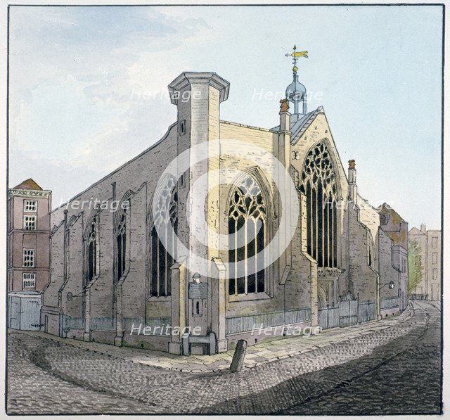 View of Austin Friars, City of London, c1800.                                                   Artist: Anon