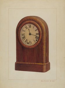 Shelf Clock or Mantel Clock, c. 1938. Creator: James M. Lawson.