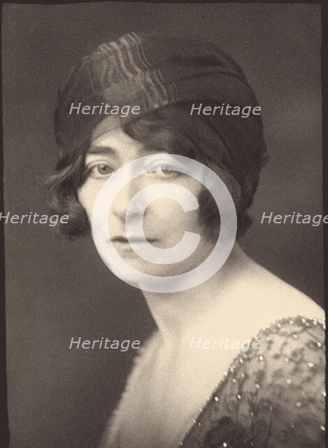 Portrait of Eileen Gray (1878-1976), 1914. Creator: Beresford, George Charles (1864-1938).