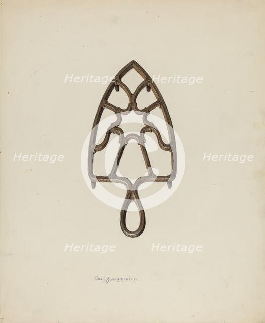 Flat Iron Stand, 1941. Creator: Carl Buergerniss.