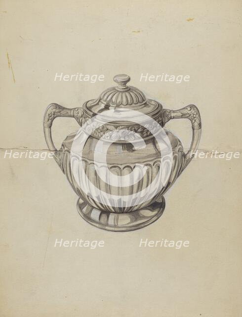 Silver Bowl, 1935/1942. Creator: Vincent Murphy.