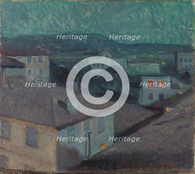 Night in Nice, 1891. Creator: Edvard Munch.