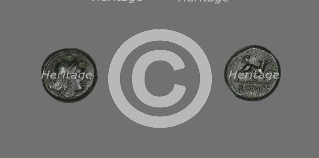 Half-Litra (Coin) Depicting the Goddess Roma, 234-231 BCE. Creator: Unknown.