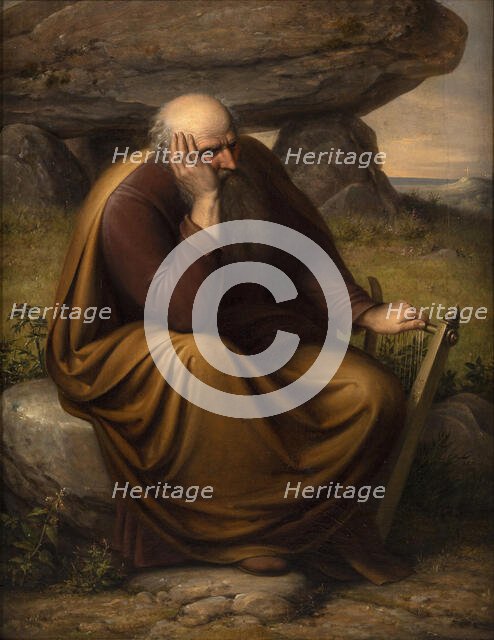 The Last Skald, 1837. Creator: Johan Ludvig Gebhard Lund.