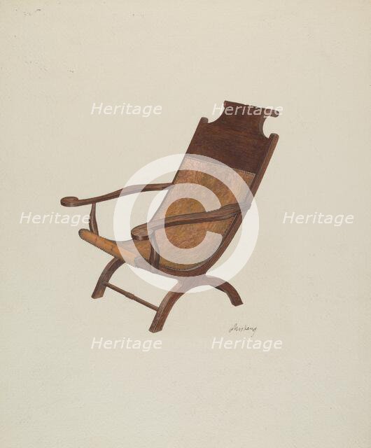 Boot-jack Chair, c. 1941. Creator: John Lang.