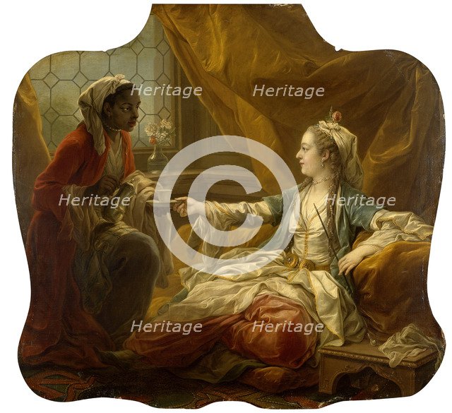 Sultan's Wife Drinking Coffee.