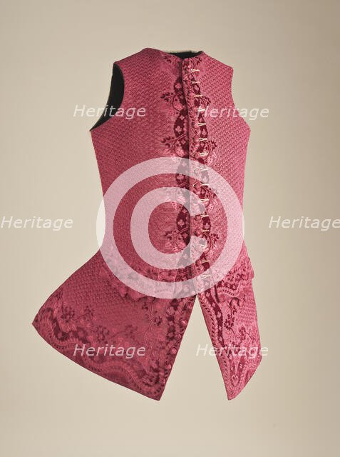 Man’s waistcoat, French, c.1750. Creator: Unknown.