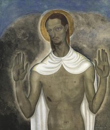 Christ Showing His Wounds, 1921. Creator: Gustave van de Woestijne.