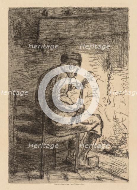 The Smoker. Creator: Jozef Israëls (Dutch, 1824-1911).