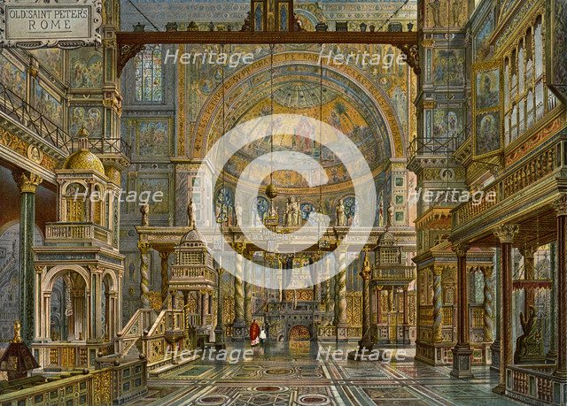 'Restoration of Old St Peter's, Rome', 1907.  Artist: HW Brewer
