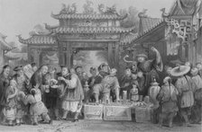 'An Intinerant Doctor at Tien-sing', 1843. Artist: P Lightfoot.
