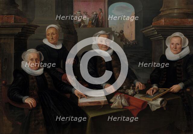 Three Regentesses and the ‘House Mother’ of the Amsterdam Lepers’ Asylum, 1624. Creator: Werner Jacobsz. van den Valckert.