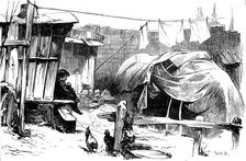 Sketches of gipsy life round London - Latimer-Road, Notting-Hill, 1880. Creator: Unknown.