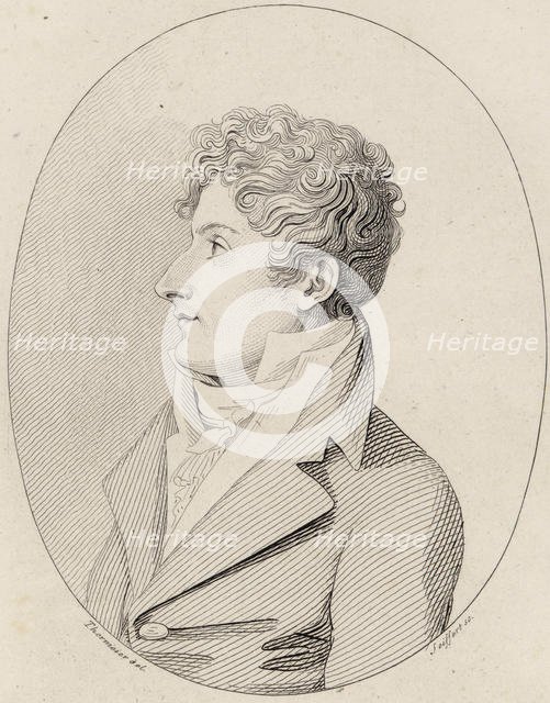 Portrait of the Composer Francesco Morlacchi (1784-1841), ca 1820. Creator: Seyffert, Johann Gottlob (1760-1824).