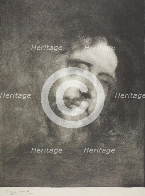 Alphonse Daudet, 1893. Creator: Eugene Carriere.