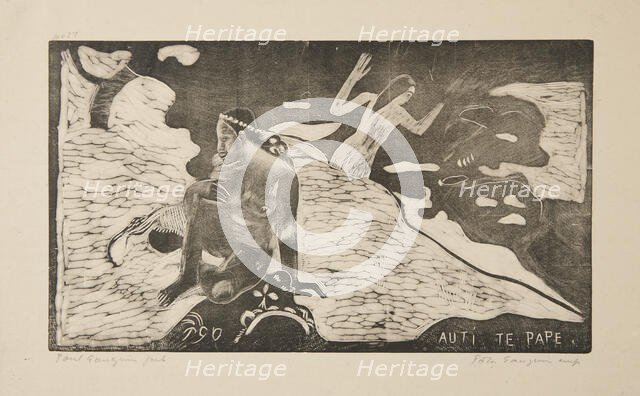 Auti Te Pape, 1868-94; Printed 1921. Creator: Paul Gauguin.