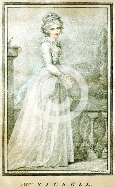 'Mrs Tickell', c1780-1810Artist: Richard Cosway
