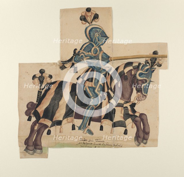 Tournament to the wedding of Prince John Casimir. From Thesaurus picturarum, 1564-1606 .