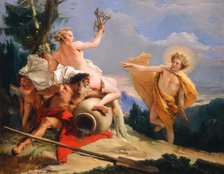 Apollo Pursuing Daphne, c. 1755/1760. Creator: Giovanni Battista Tiepolo.