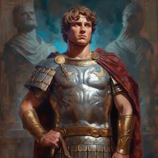 AI IMAGE - Portrait of Alexander the Great, 4th century BC, (2023). Creator: Heritage Images.